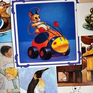 30+ Children’s Book Illustrations Vintage & Whimsical Junk Journal Ephemera Pack